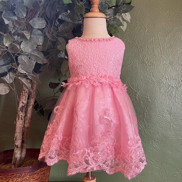 1-2t, pink party dress, keaiyouhuo - Picture 6 of 9